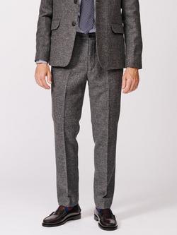 Aubin Pasmore Wool Suit Trousers, Charcoal Flannel