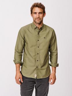Aubin Alder Cotton Regular Fit Oxford Shirt, Khaki