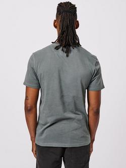 Aubin Hareby Organic Cotton Regular Fit Short Sleeve T-Shirt - view 2, Charocal