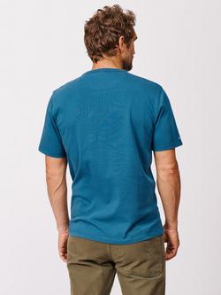Aubin Newburgh Relaxed T-Shirt - view 2, Mid Blue