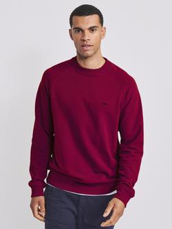 Aubin Ash Crew Neck Sweatshirt, Bordeaux
