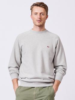 Aubin Ash Crew Neck Cotton Sweatshirt, Grey Marl, Grey Marl