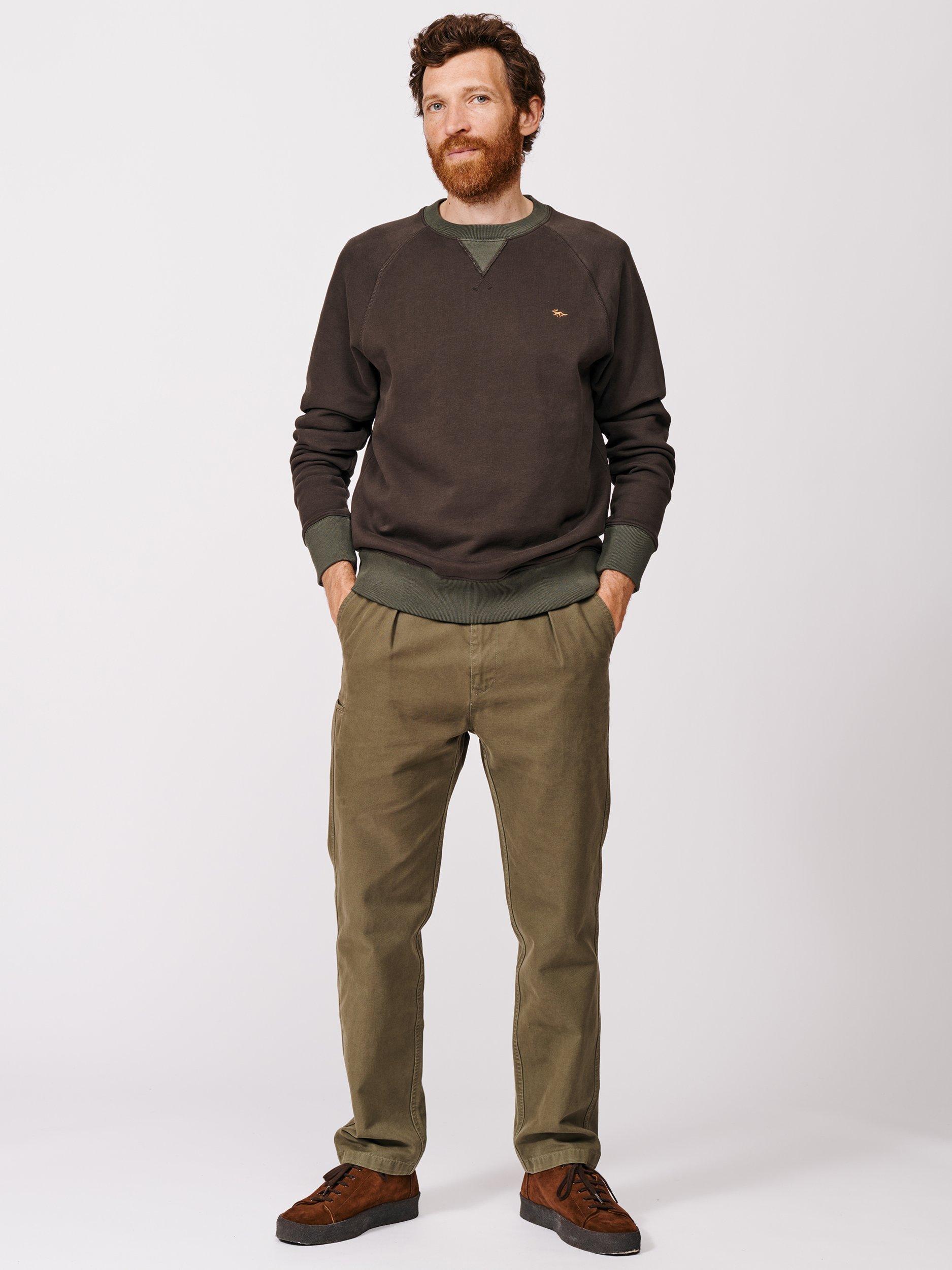 Product image 3 of 6, which shows Aubin Lichfield Heavyweight Sweatshirt, Black/Multi, S