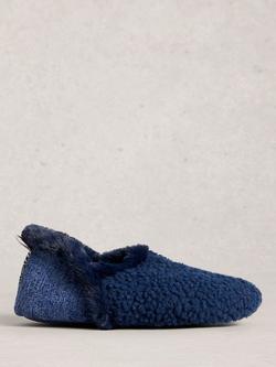 White Stuff Reya Slippers, Dark Navy