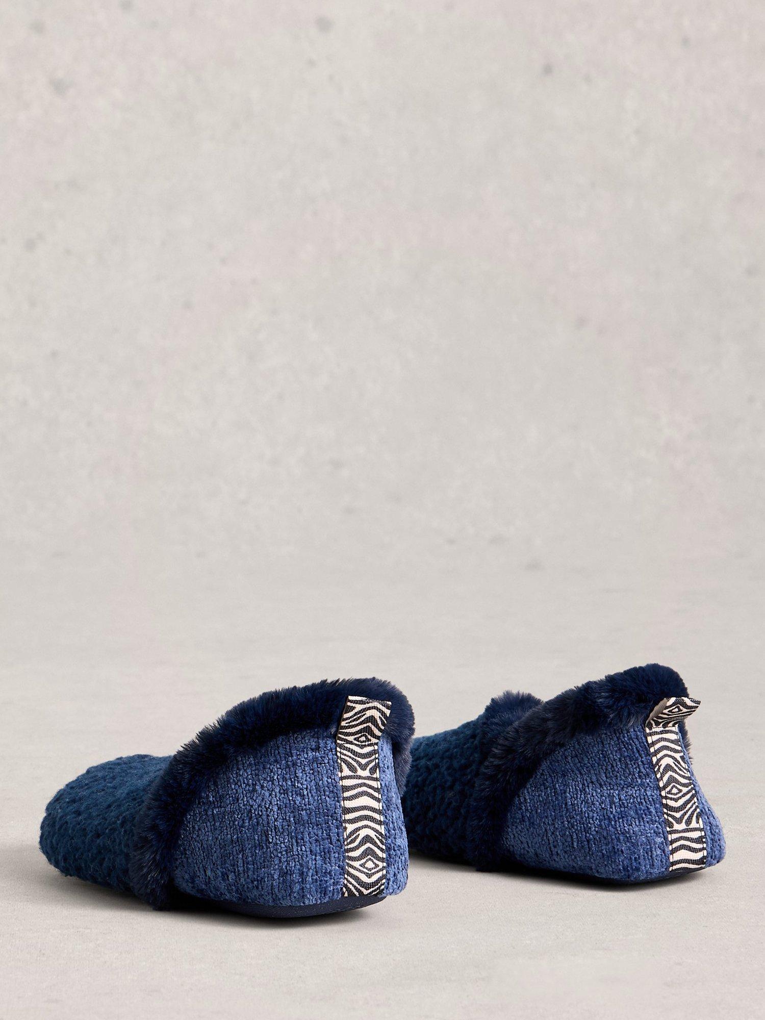 Product image 2 of 4, which shows White Stuff Reya Slippers, Dark Navy, 3
