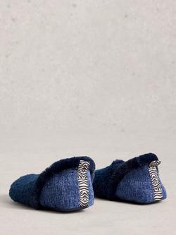 White Stuff Reya Slippers - view 2, Dark Navy
