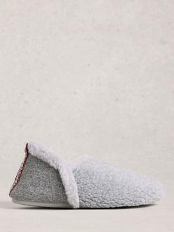 White Stuff Reya Faux Fur Slipper Boots, Light Grey, Light Grey