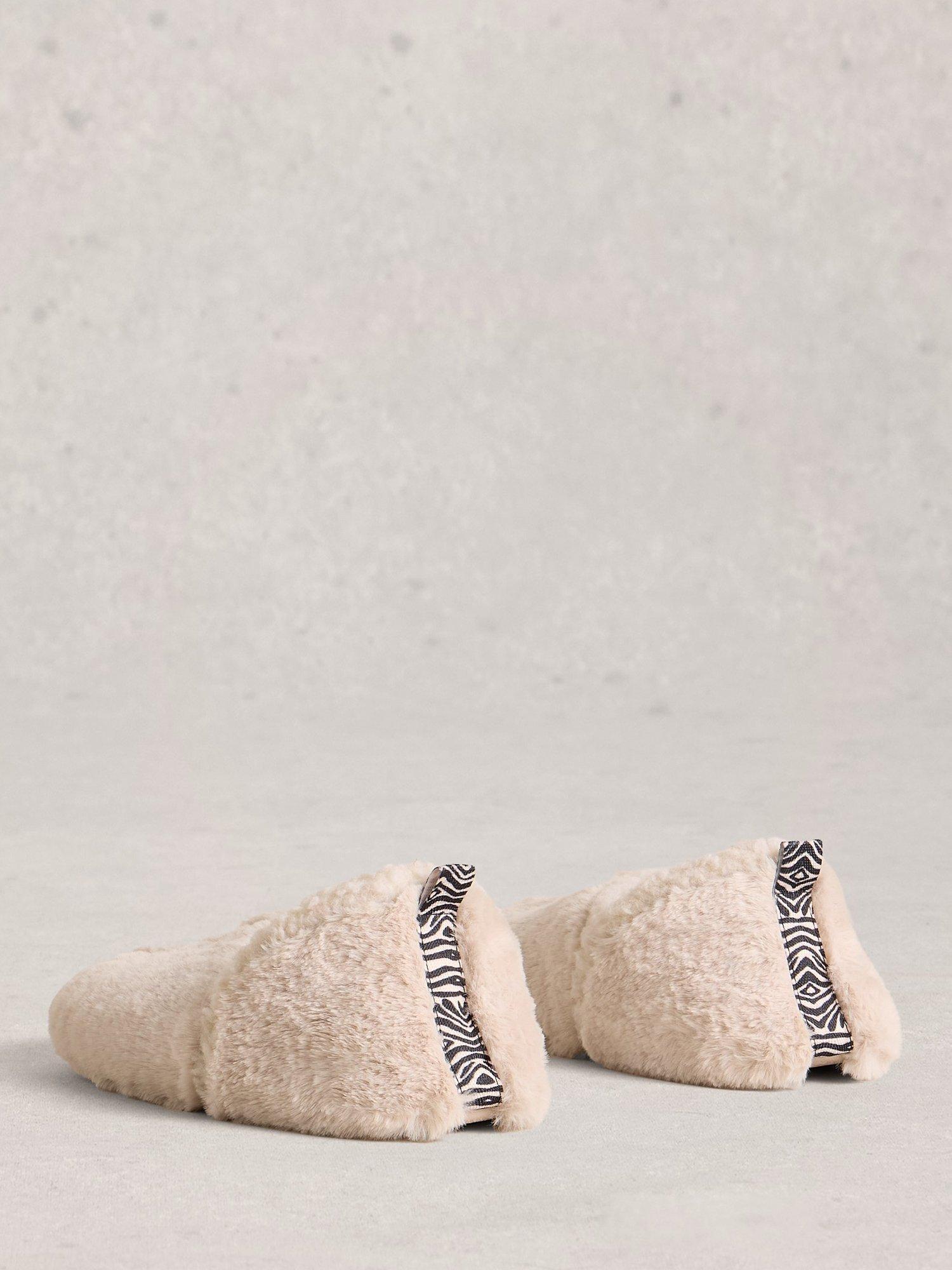 Product image 2 of 4, which shows White Stuff Reya Slippers, Light Natural, 3