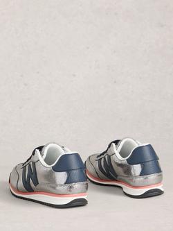 White Stuff Lucy Trainers, Silver - view 2, Silver/Metalic
