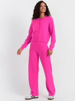 Chinti & Parker Button Down Cardigan, Hot Pink