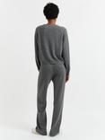 Chinti & Parker Cashmere Rich Cropped Cardigan, Grey