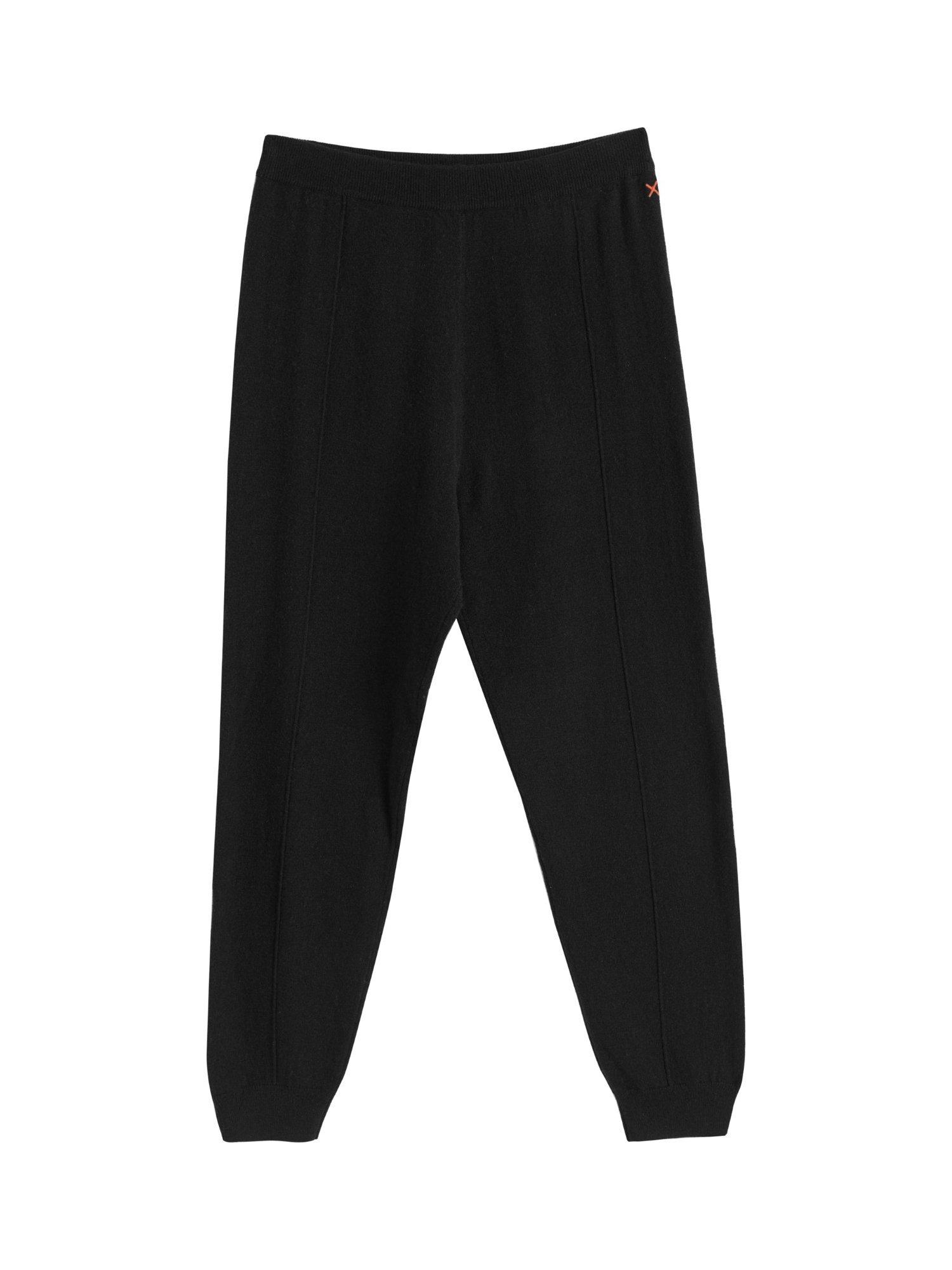 Product image 3 of 3, which shows Chinti & Parker Basics Wool Rich Tapered Joggers, Black, XS