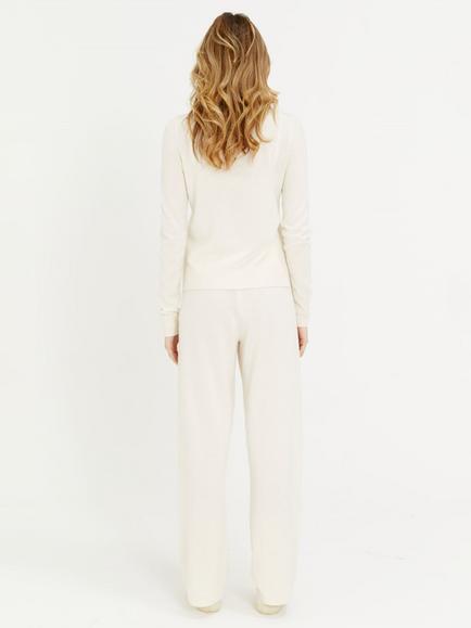 Chinti & Parker Wide Leg track Pants - view 2, Cream