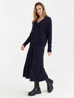 Chinti & Parker Collared Jumper, Navy