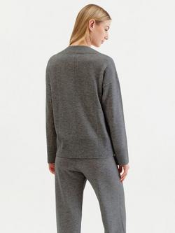 Chinti & Parker Cashmere Blend V-Neck Sweater - view 2, Grey