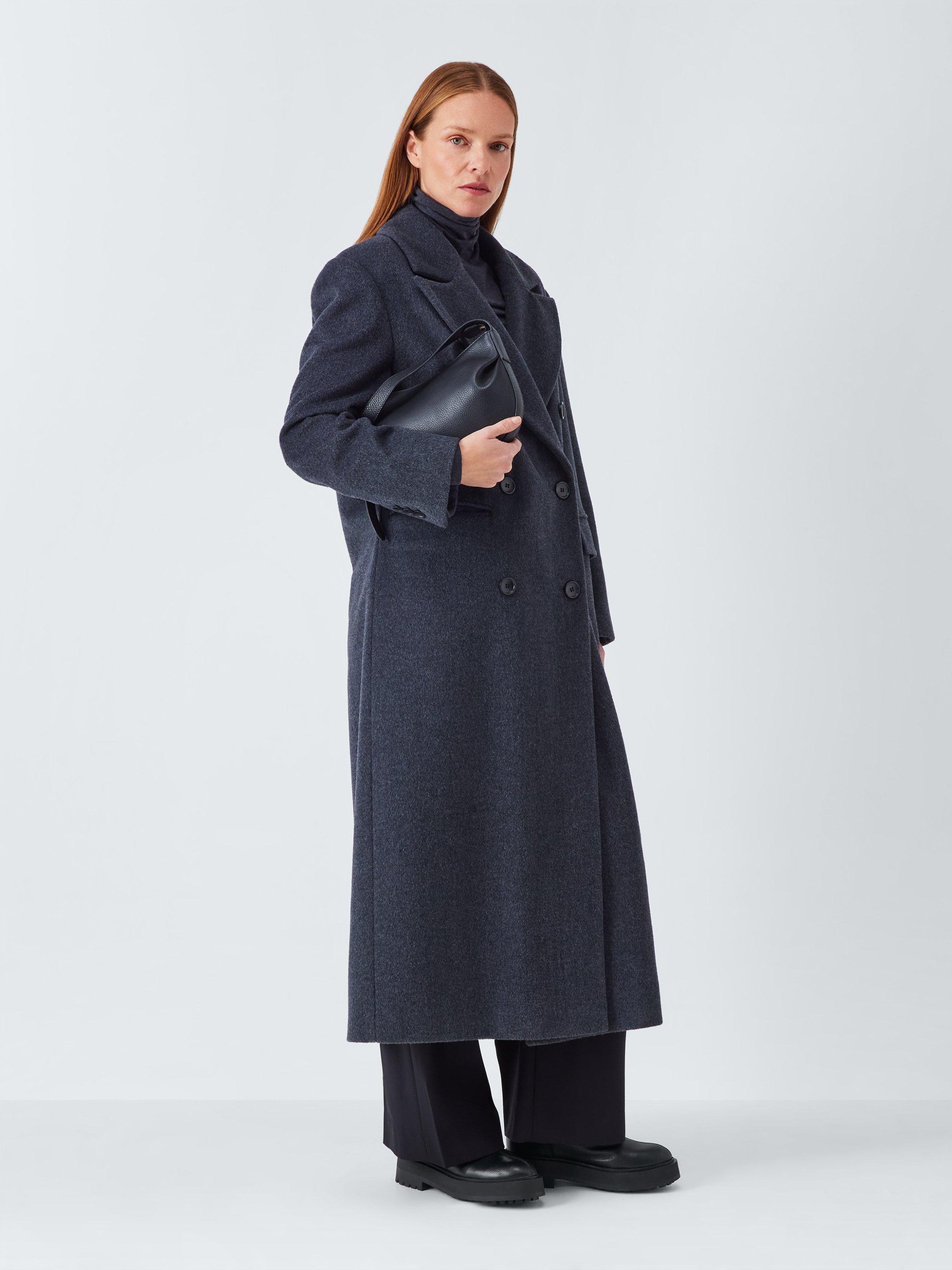 Product image 6 of 6, which shows John Lewis Portland Leather Zip Front Flatform Ankle Boots, Black, 3