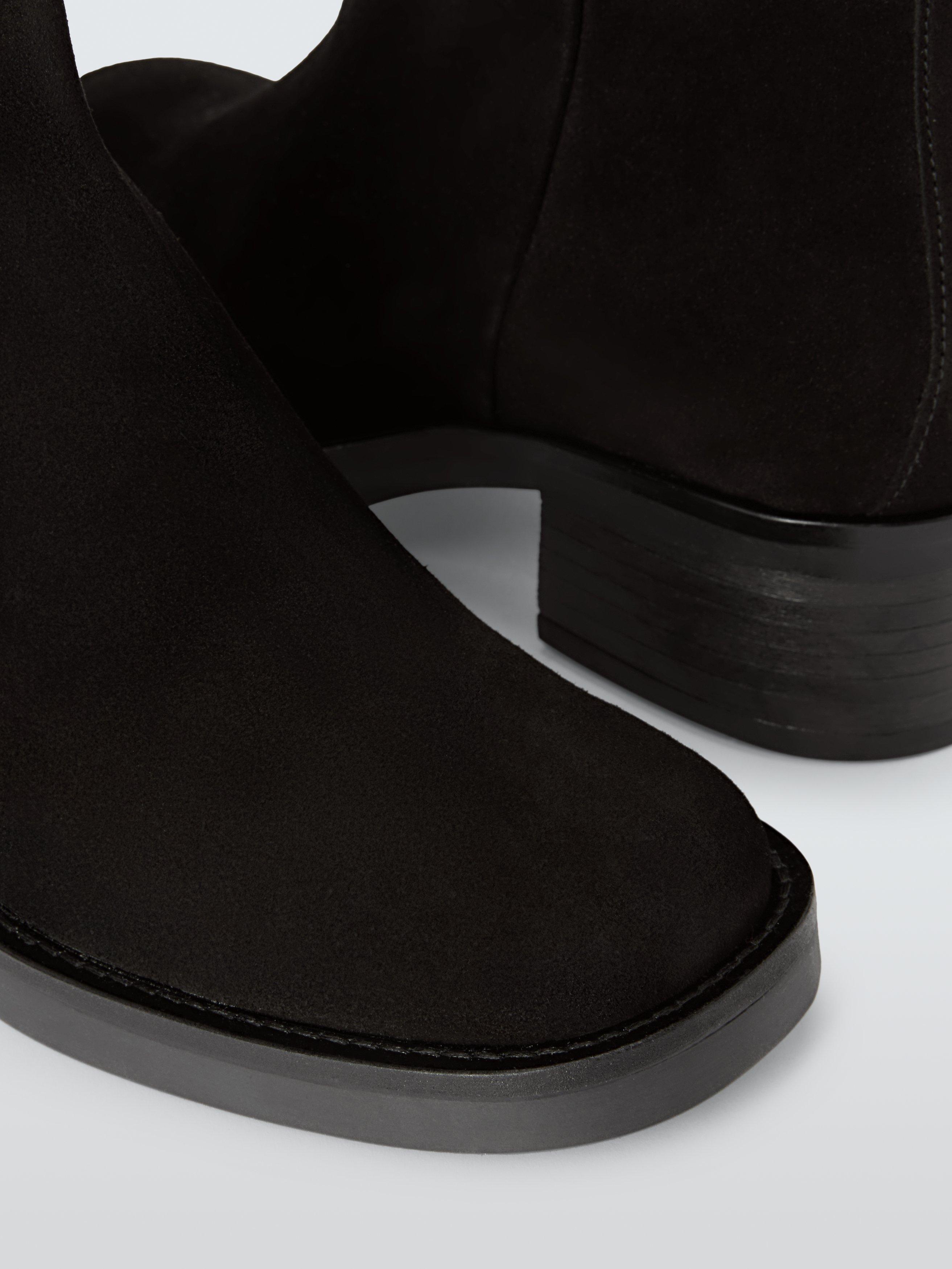 Product image 5 of 6, which shows John Lewis Salcombe Suede Casual Ankle Boots, Black, 8