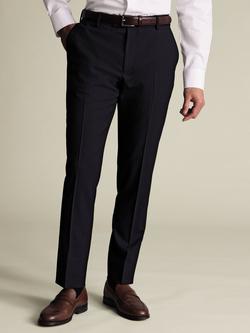 Charles Tyrwhitt Pinstripe Wool Blend Trousers, Navy Stripe