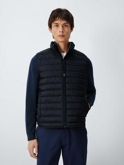 John Lewis Zip Through Puffer Gilet, Navy, Navy