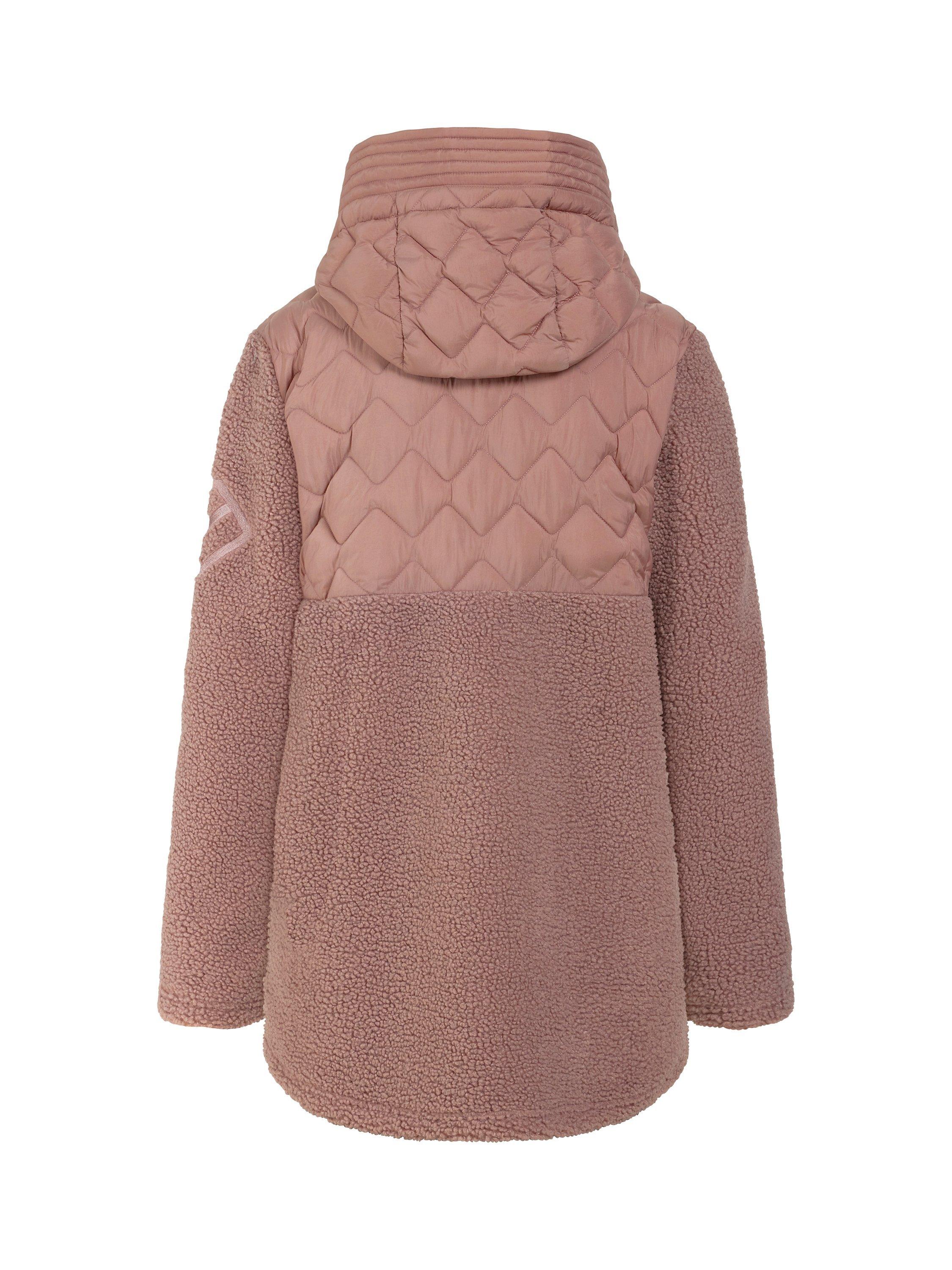 Product image 11 of 11, which shows Didriksons Bibi Full Zip Fleece, Faded Wine, 8