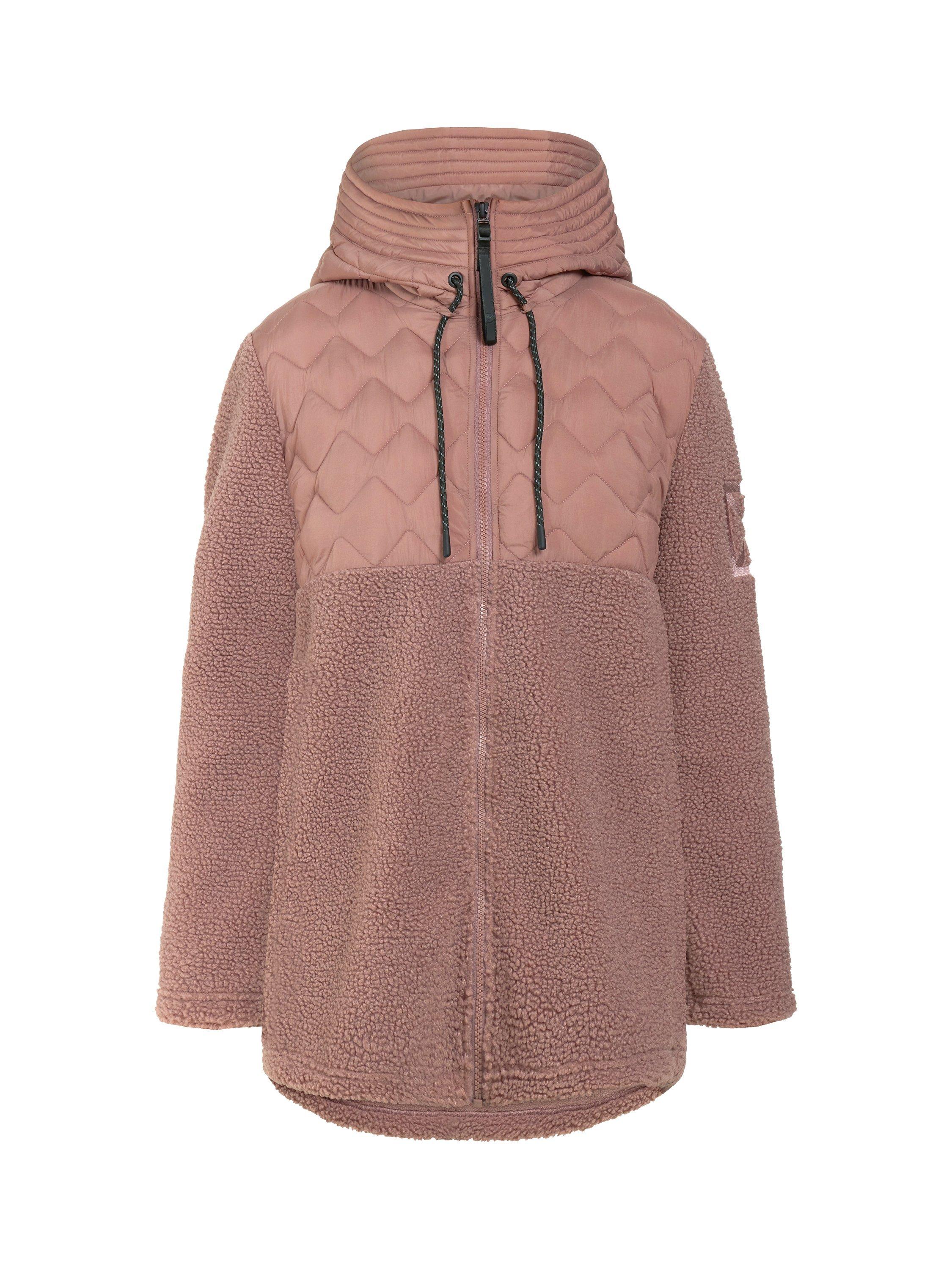 Product image 10 of 11, which shows Didriksons Bibi Full Zip Fleece, Faded Wine, 8