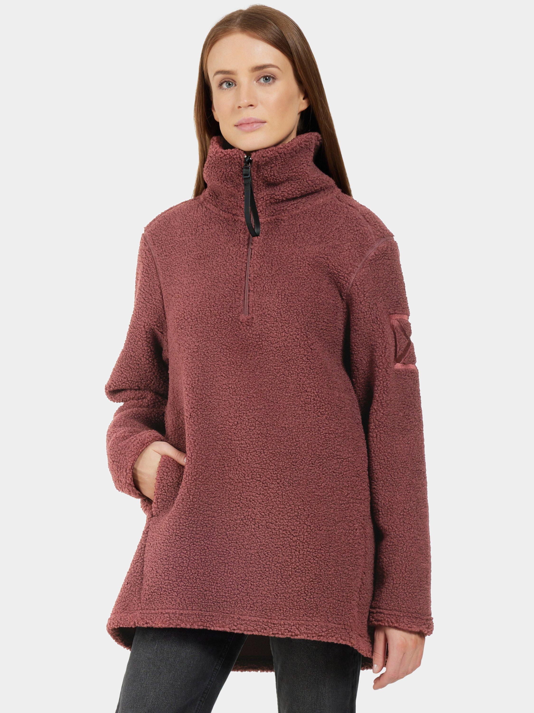 Product image 1 of 9, which shows Didriksons Marina 1/2 Zip Fleece, Old Rust, 8