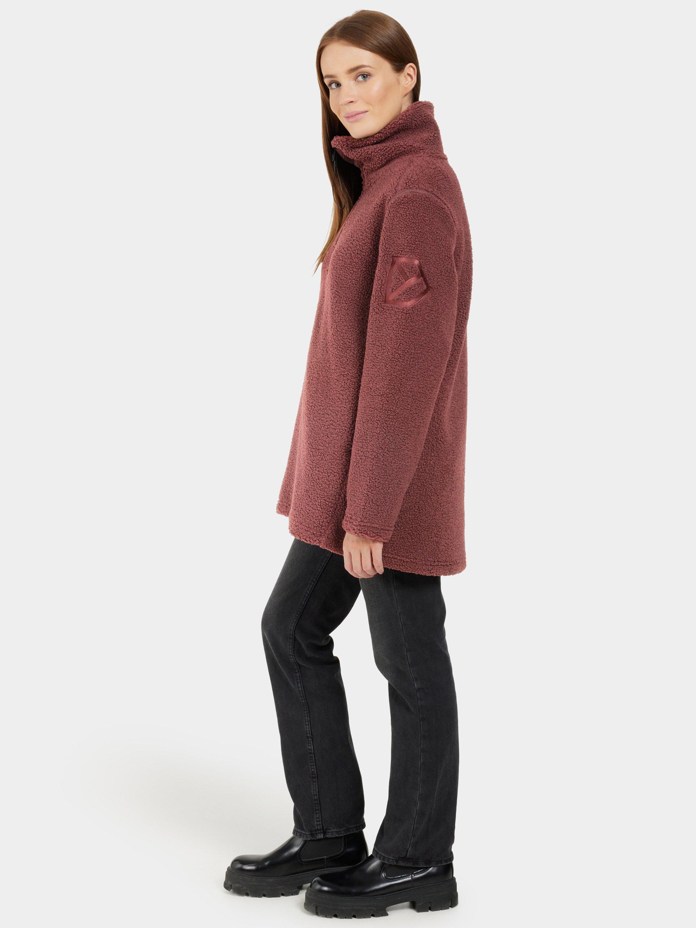 Product image 3 of 9, which shows Didriksons Marina 1/2 Zip Fleece, Old Rust, 8