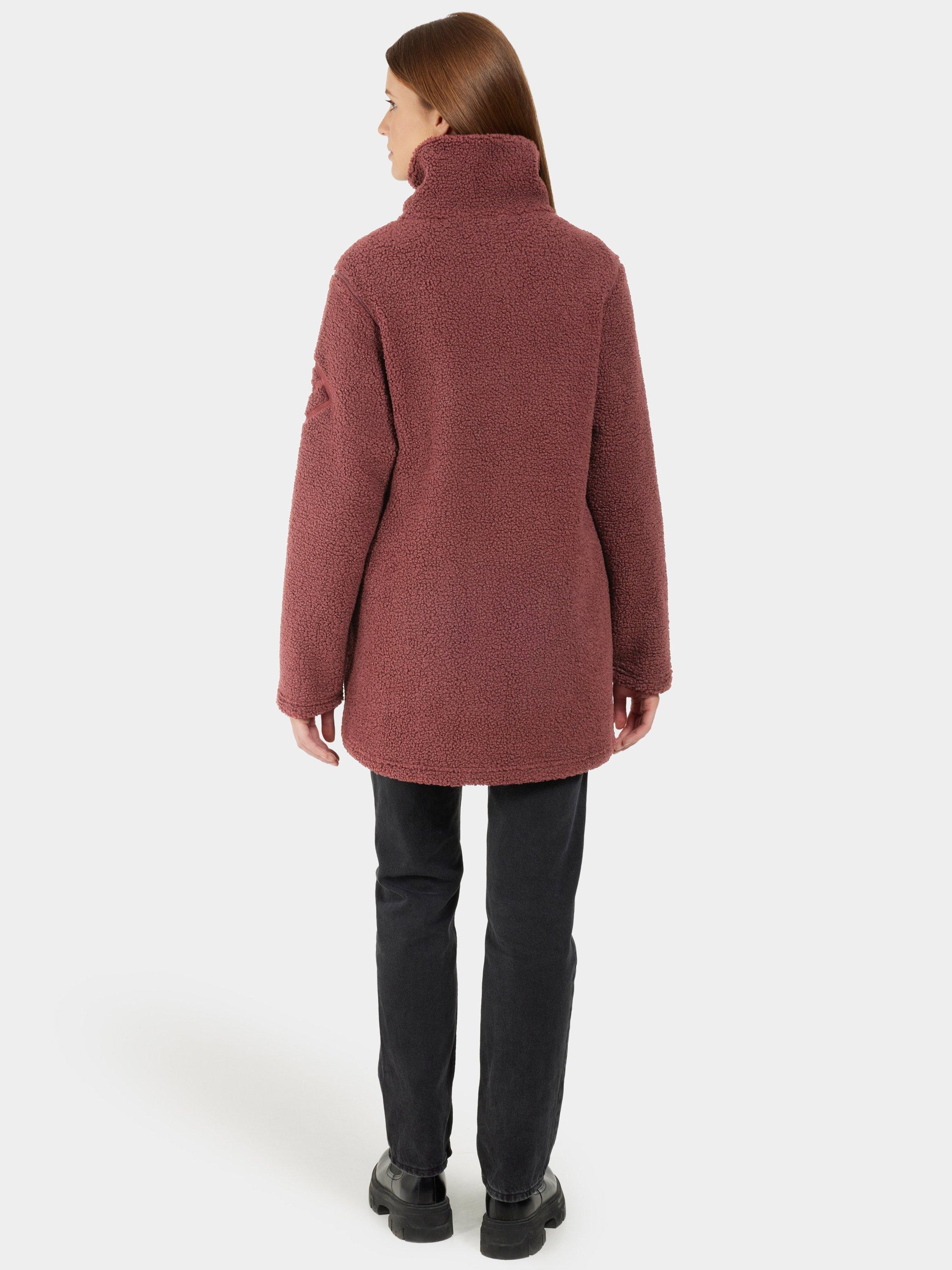 Product image 4 of 9, which shows Didriksons Marina 1/2 Zip Fleece, Old Rust, 8