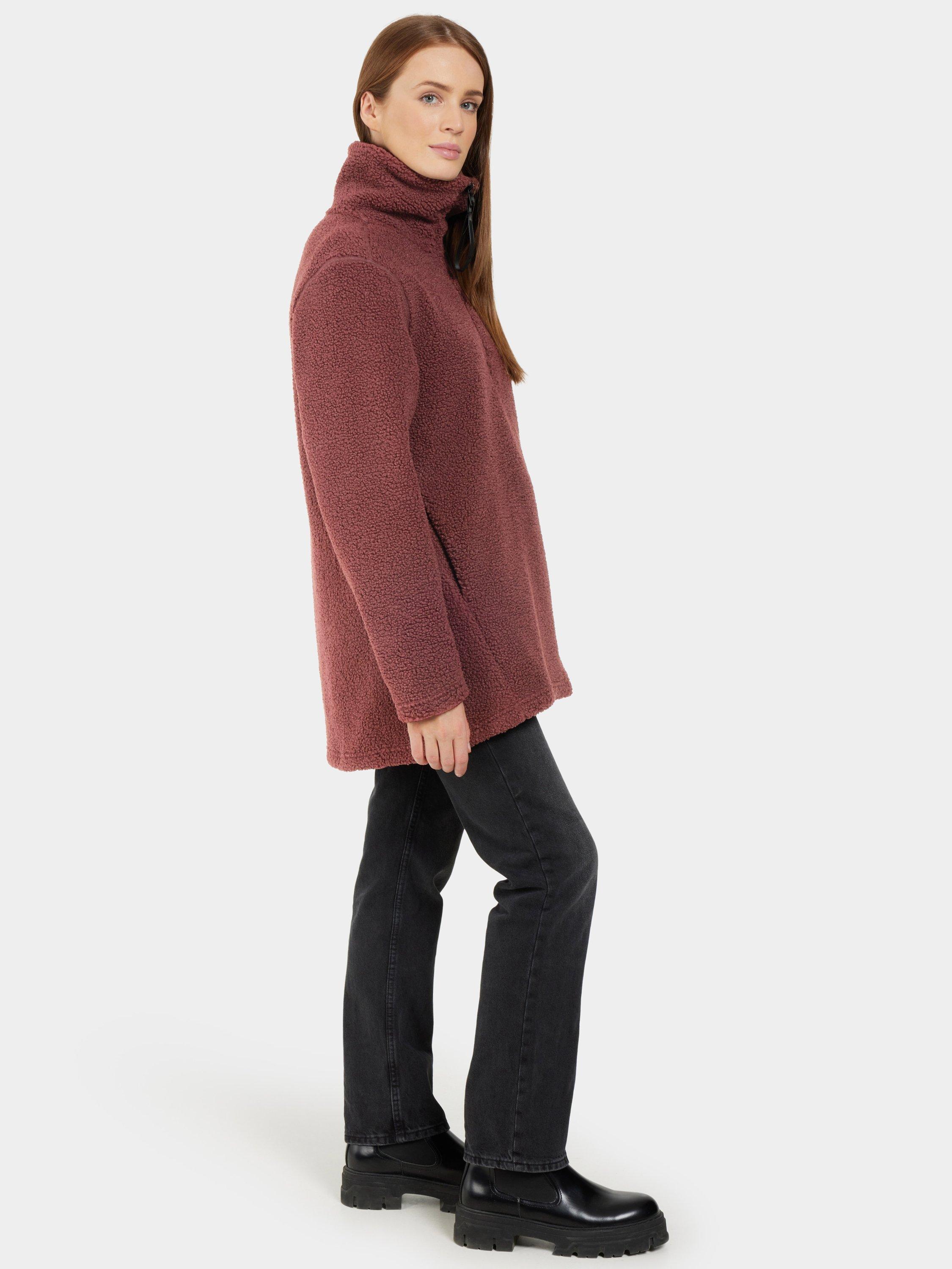 Product image 5 of 9, which shows Didriksons Marina 1/2 Zip Fleece, Old Rust, 8