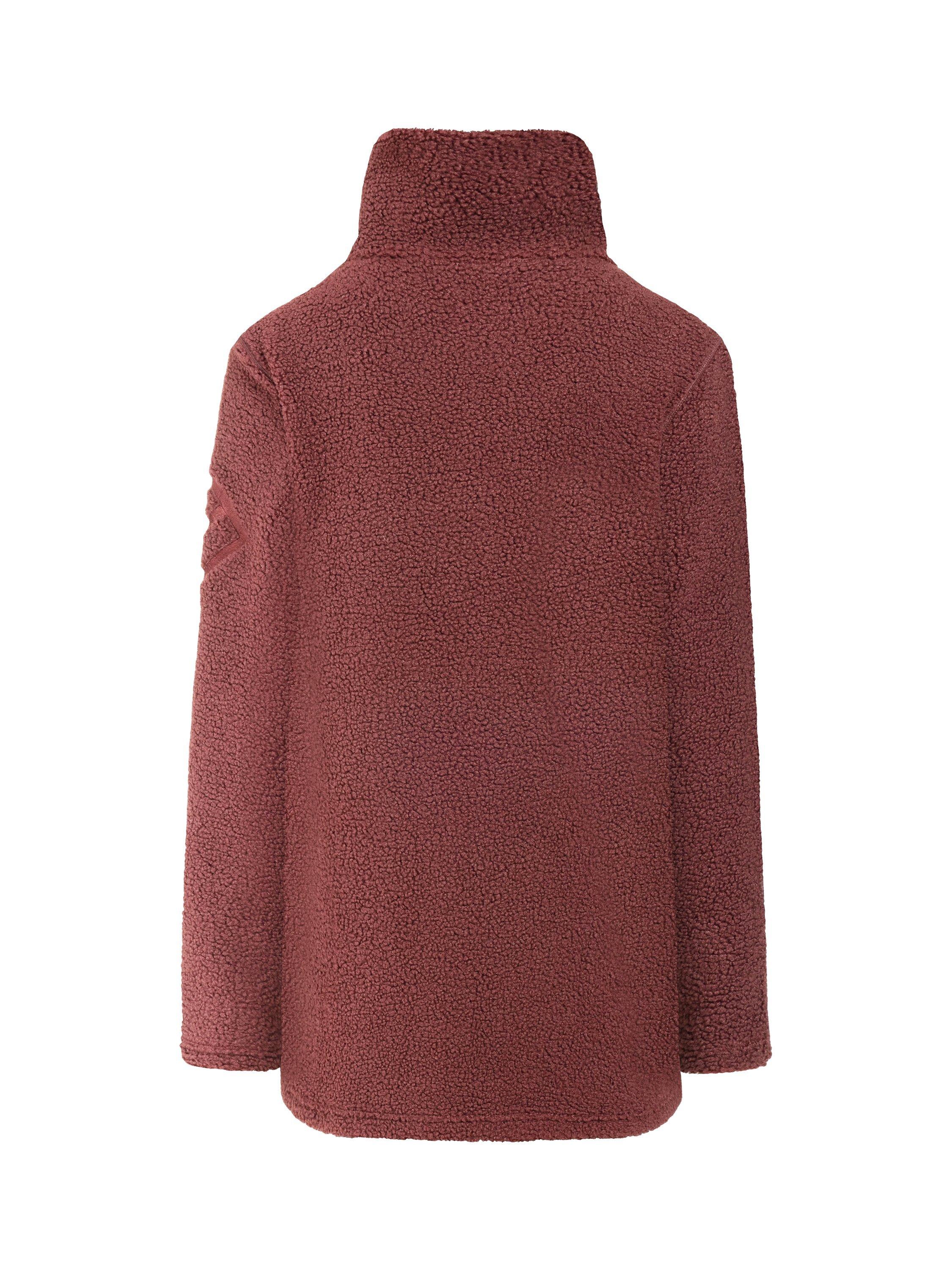 Product image 9 of 9, which shows Didriksons Marina 1/2 Zip Fleece, Old Rust, 8