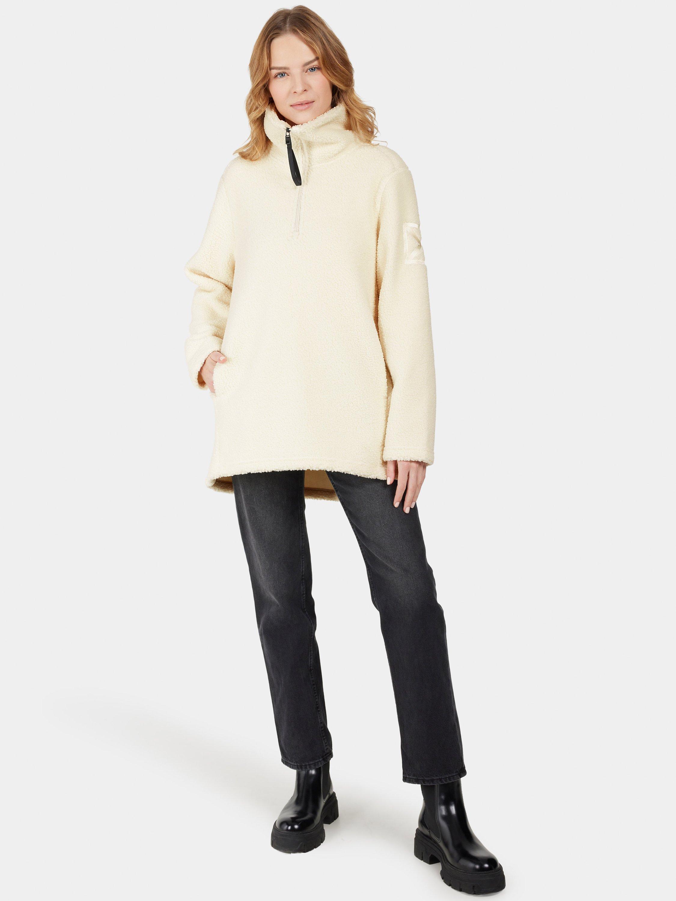Product image 2 of 9, which shows Didriksons Marina 1/2 Zip Fleece, White Foam, 8