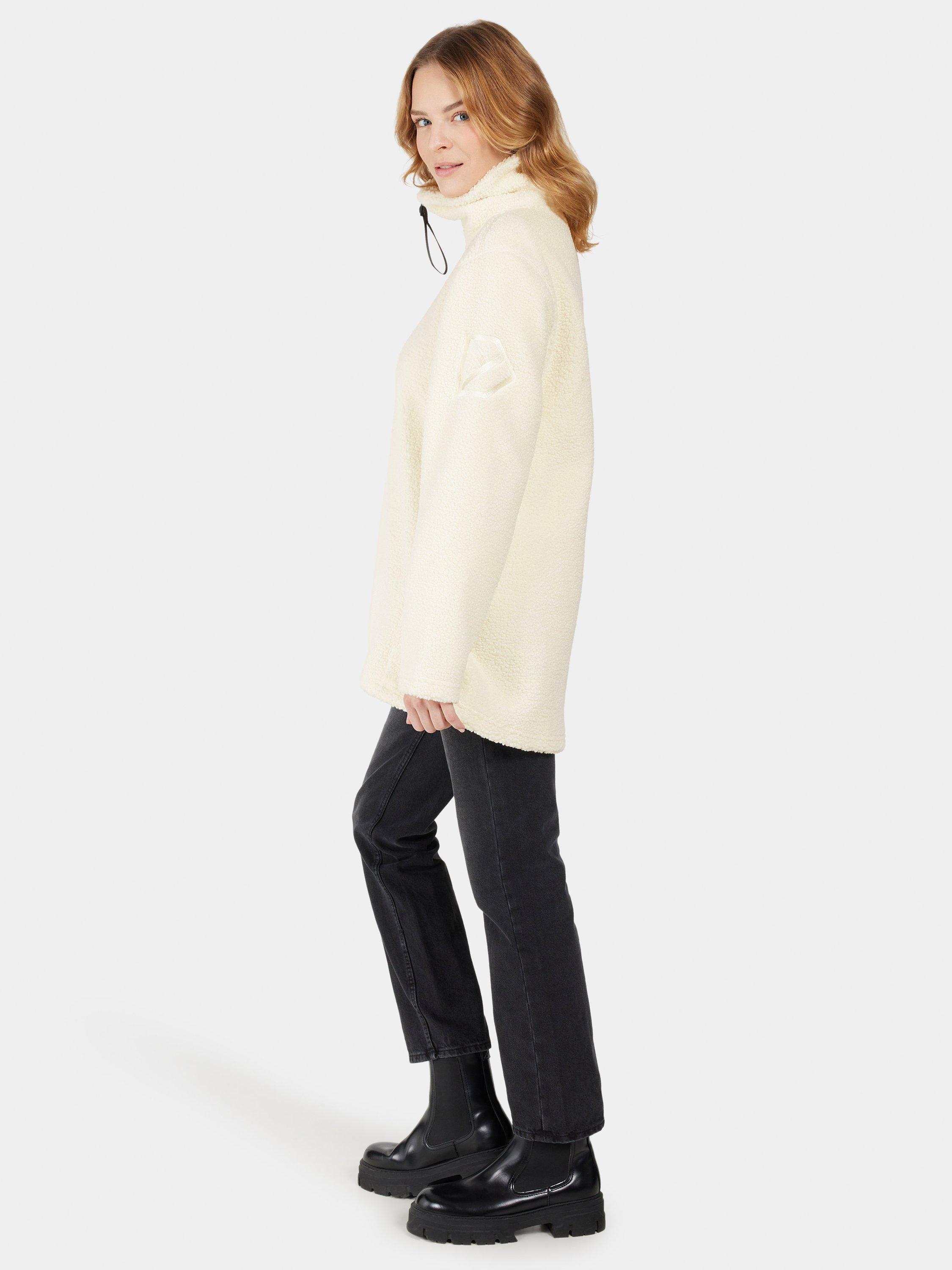 Product image 3 of 9, which shows Didriksons Marina 1/2 Zip Fleece, White Foam, 8