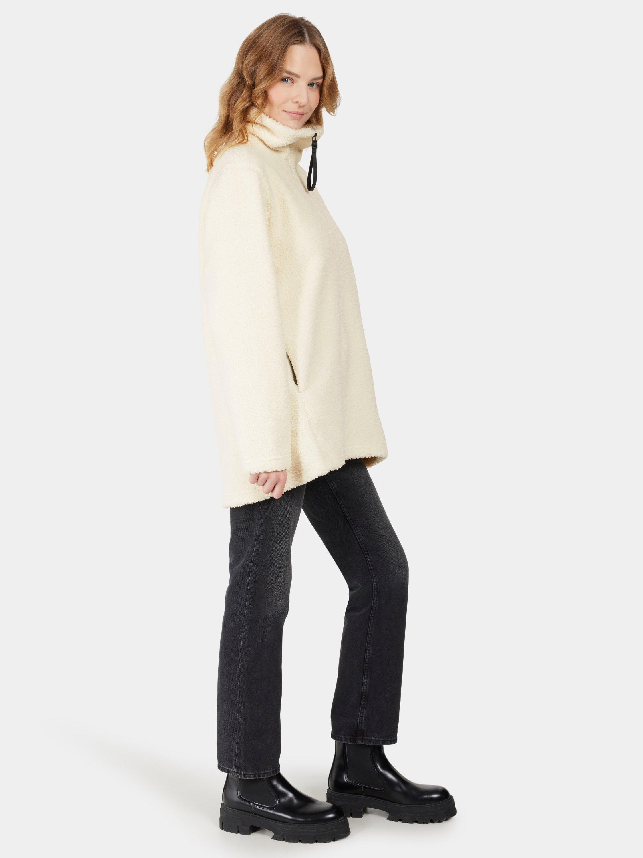 Product image 5 of 9, which shows Didriksons Marina 1/2 Zip Fleece, White Foam, 8