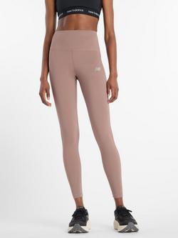 New Balance Sleek High Rise Leggings, Earth Shadow, Earth Shadow