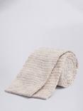 Moss Linen Knitted Tie, Beige