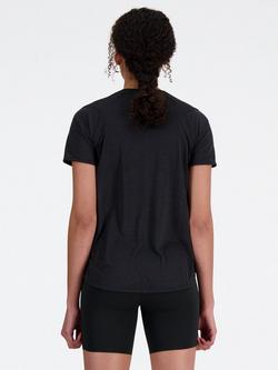 New Balance Athletic T-Shirt, Earth Shadow, Black Heather - view 2, Black Heather