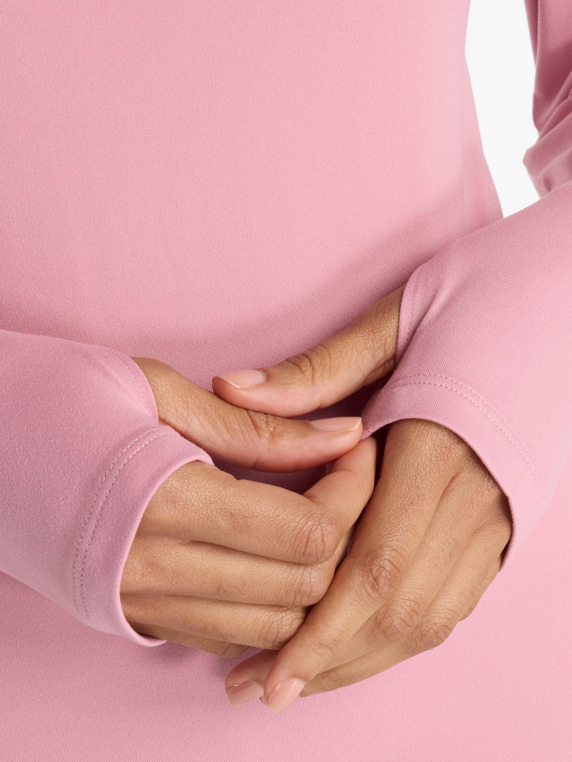 Product image 5 of 6, which shows New Balance Women's Essentials Space 1/4 Zip Pullover, Pink Taffy, XS