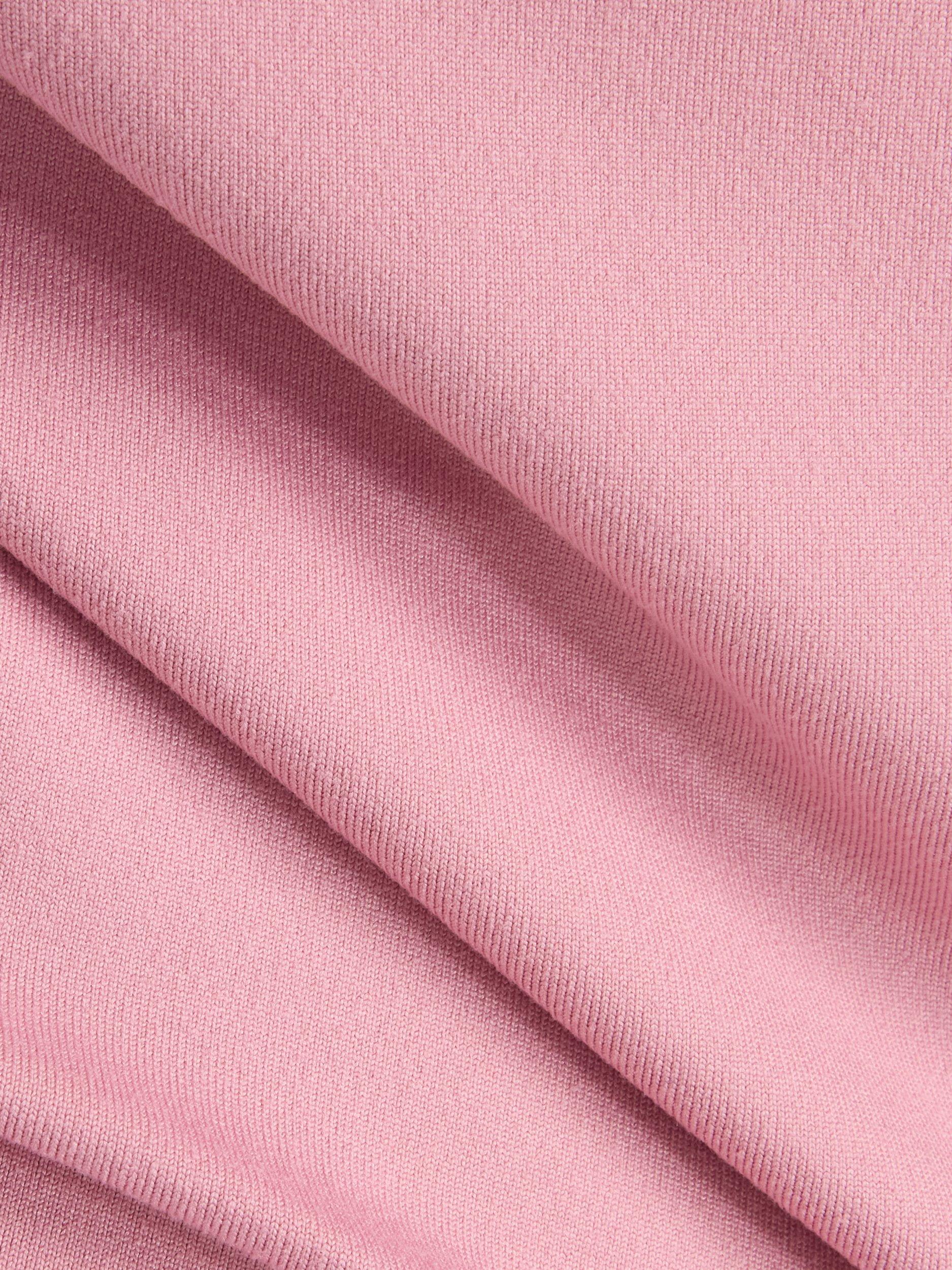 Product image 6 of 6, which shows New Balance Women's Essentials Space 1/4 Zip Pullover, Pink Taffy, XS