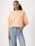 HUSH Crop Sleeve Jersey Sweatshirt, Grey Marl