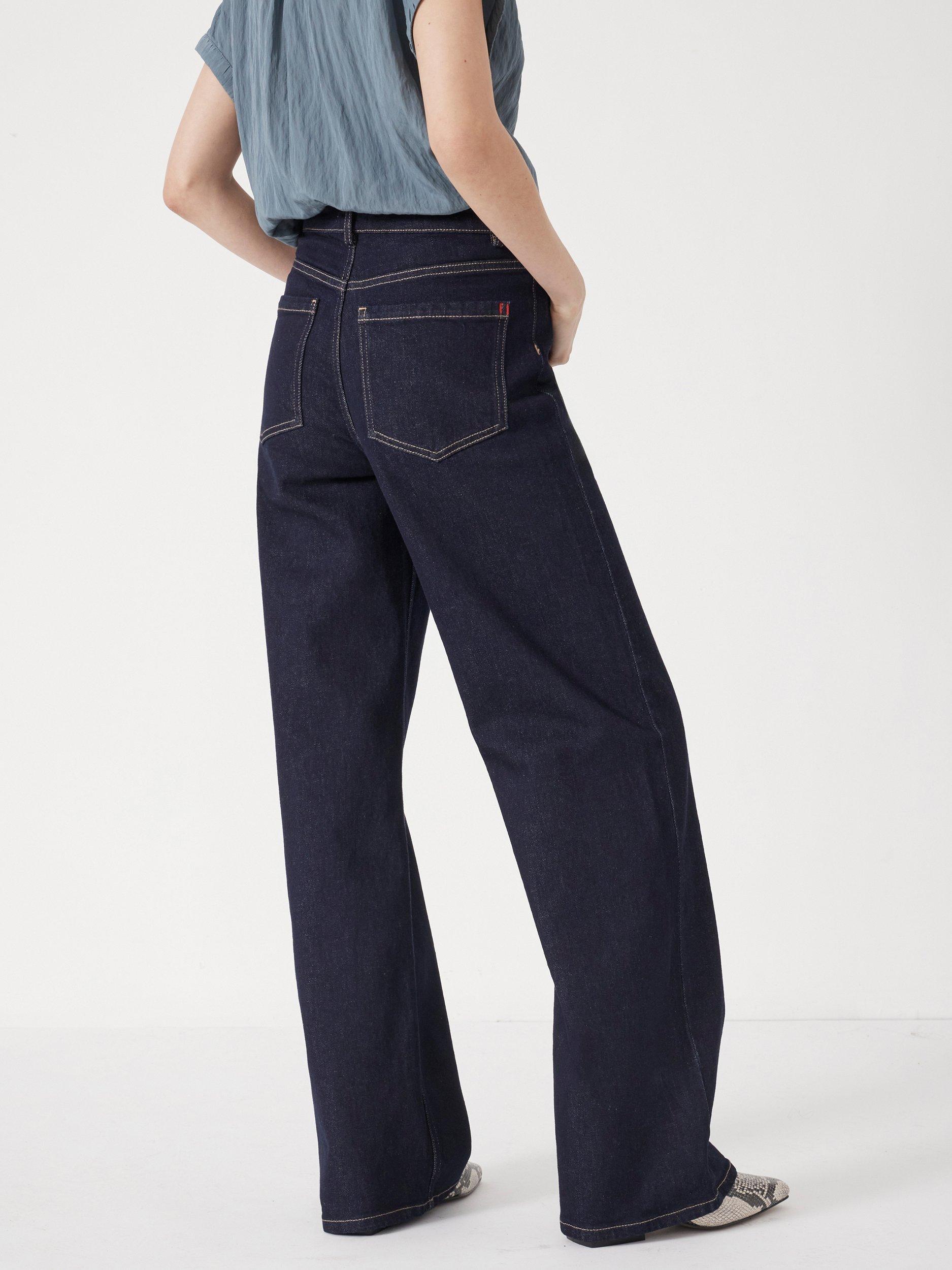 Product image 4 of 5, which shows HUSH Rowan Welt Pocket Flared Jeans, Rinse Wash, 8S