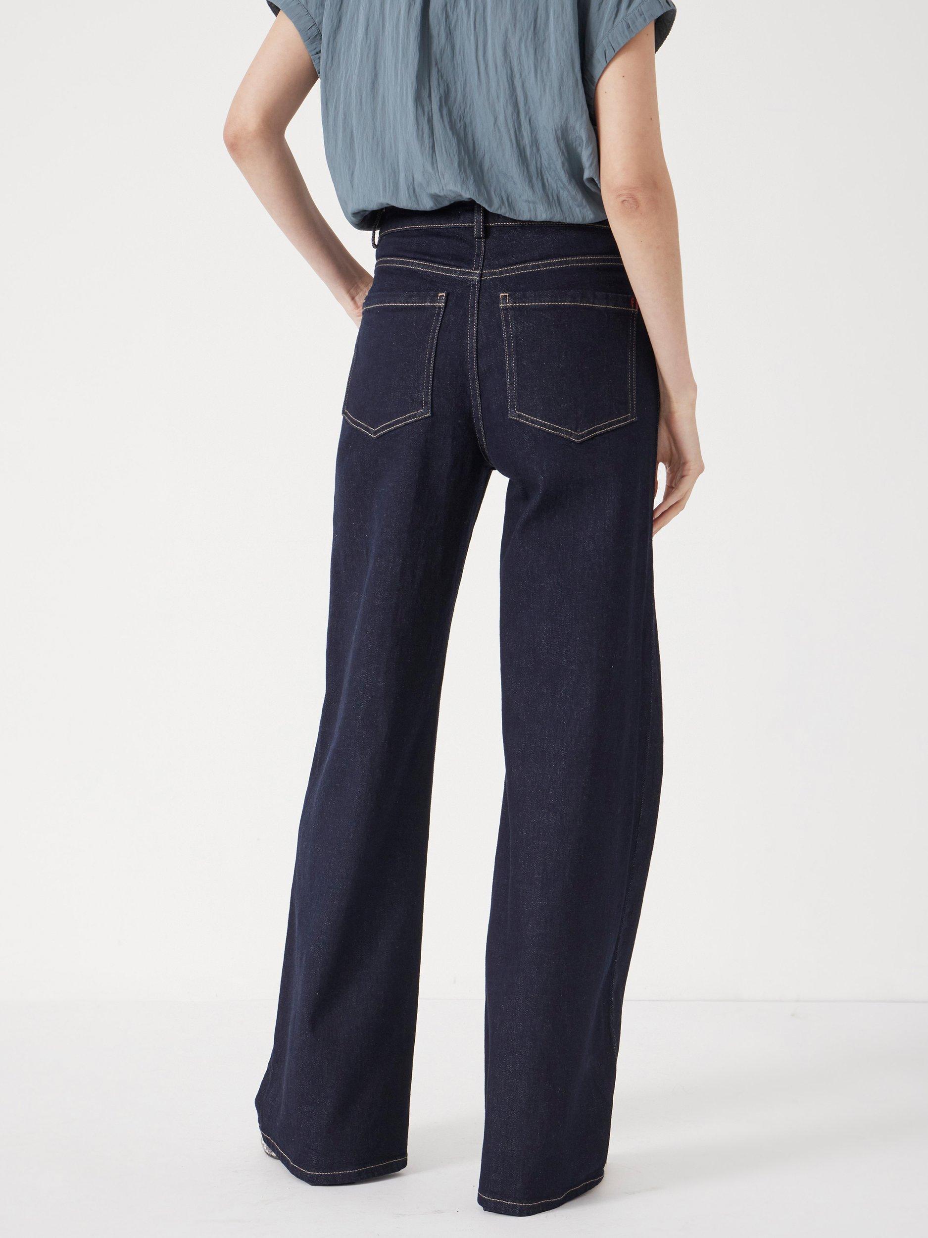 Product image 5 of 5, which shows HUSH Rowan Welt Pocket Flared Jeans, Rinse Wash, 8S