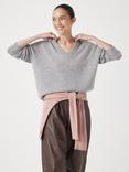 HUSH Scarlett V-Neck Cashmere Rich Jumper