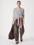 HUSH Scarlett V-Neck Cashmere Rich Jumper