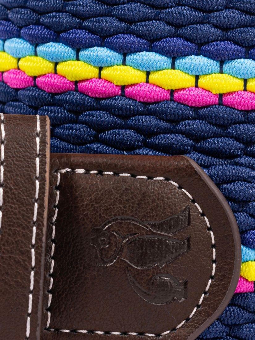 Product image 4 of 6, which shows Swole Panda Stripe Woven Belt, Neon, S