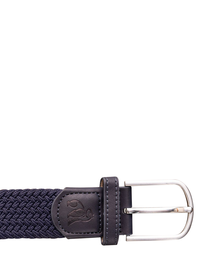 Product image 3 of 5, which shows Swole Panda Woven Belt, Navy, L