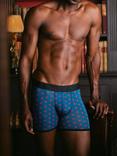 Swole Panda Hearts & Plain Bamboo Boxer Shorts, Pack of 2, Red/Navy