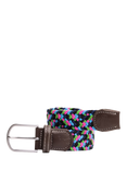 Swole Panda Zigzag Woven Belt, Neon