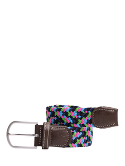 Swole Panda Zigzag Woven Belt, Neon