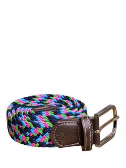 Swole Panda Zigzag Woven Belt - view 2, Neon