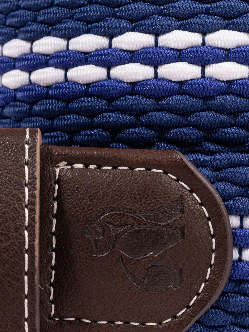 Product image 4 of 6, which shows Swole Panda Stripe Woven Belt, Navy, S